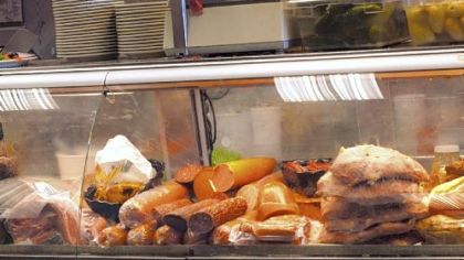 The deli counter at Corky and Lenny's in suburban Cleveland.