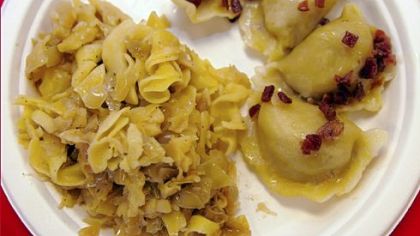Hunters stew, potato and cheese pierogies, and crepes with mushrooms and ham. They're among the prepared foods offered at S&D Deli in the Strip District.