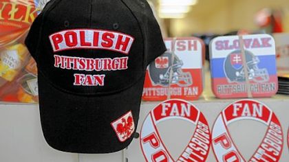 Besides food, you can buy other items at the deli to proclaim your heritage at the S&D Deli in the Strip District.