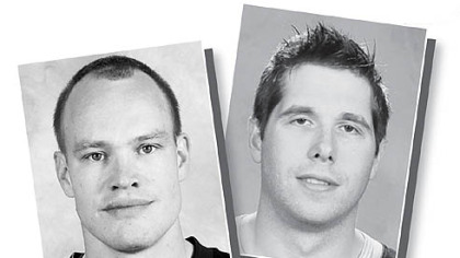 Combatants Ruutu, left, and Peters.