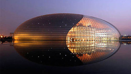 The Pittsburgh Symphony Orchestra will perform this week at Beijing's new National Centre for the Performing Arts, a massive ellipsoid structure covering nearly 330,000 square feet and nicknamed "The Egg."