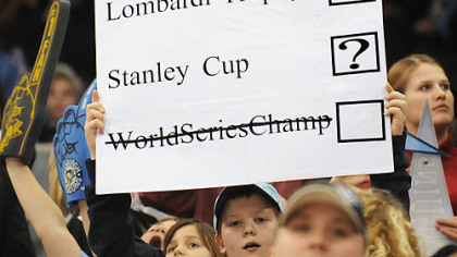 Commentary from the crowd at last night's Penguins' game.