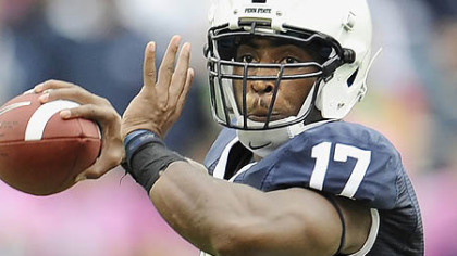 Daryll Clark passed for three touchdowns.