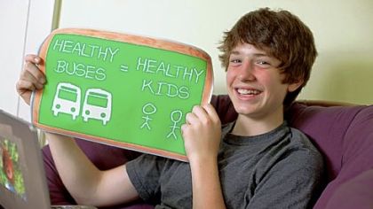 CAPA freshman Peter Bartholomew testified twice in front of the Pittsburgh school board about requiring bus carriers to reduce diesel emissions.