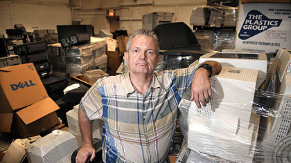 Alan Boring of A. Greenspan Computer Recycling in Turtle Creek.