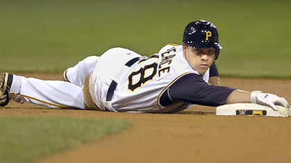 The Pirates optioned first baseman/outfielder Steve Pearce to Class AAA Indianapolis yesterday.