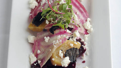Black truffle and beet salad.