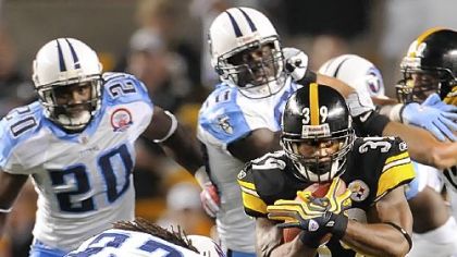 Steelers running back Willie Parker ran for 19 yards last week versus the Titans.