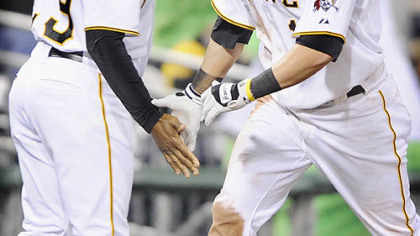Nate McLouth's home run in the bottom of the fifth broke a 4-4 tie last night at PNC Park. The home run is McLouth's sixth of the season.