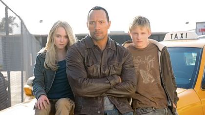 Dwayne johnson and alexander ludwig star in race to witch mountain Dwayne johnson and alexander ludwig star in race to witch mountain