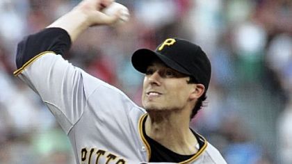 Charlie Morton pitches during the first inning June 10 in Atlanta. A hamstring injury cut that outing short.