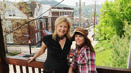 Good day, Lawrenceville: Tanya Andrea Stadelmann and Nicole Skeltys are rocking Pittsburgh as The Jilted Brides.