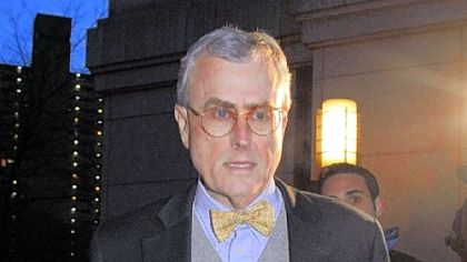 Paul Greenwood exits Manhattan Federal court after being released on bail Wednesday in New York.