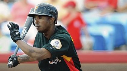 Nyjer Morgan reached base in 25 of 27 starts late in 2008.