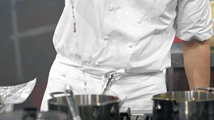 Franklin Park native Brad Farmerie will take on Iron Chef Cat Cora.