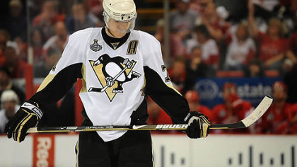 Evgeni Malkin: His and the Penguins' title dreams will be on the line tomorrow night in Game 6 at Mellon Arena.