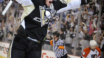 Evgeni Malkin scored in the third period to tie the game and eventually send it into overtime.