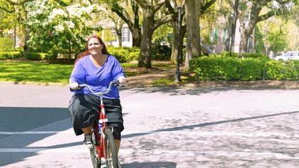 Ruby Gettinger stars in "Ruby," a half-hour series that chronicles the life and weight-loss efforts of the 300-plus-pound woman.