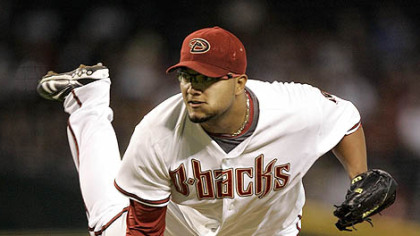 Diamondbacks pitcher Yusmeiro Petit delivers a pitch against the Pirates during the first inning.