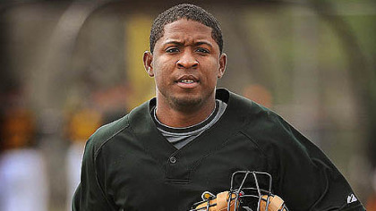 Catcher Robinzon Diaz will be worked at multiple positions in Class AAA Indianapolis.