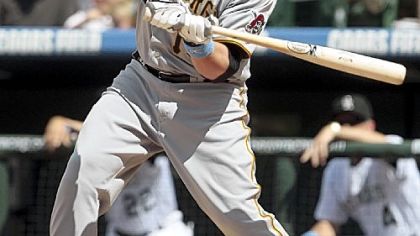 The Pirates dealt third baseman Eric Hinske to the Yankees yesterday.