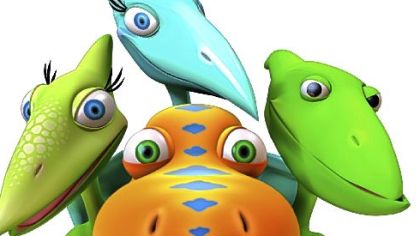Characters from the new PBS series "Dinosaur Train."