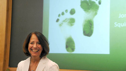 Judy Focareta is  coordinator of environmental initiatives and instructor of the "It Is Easy Being Green" class at Magee-Womens Hospital.