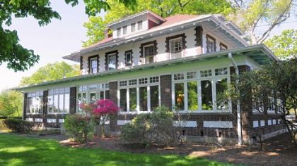 The Craftsman-style home built by Sebastian Mueller in 1912 is now used for retreats by Chatham University faculty, students and staff.
