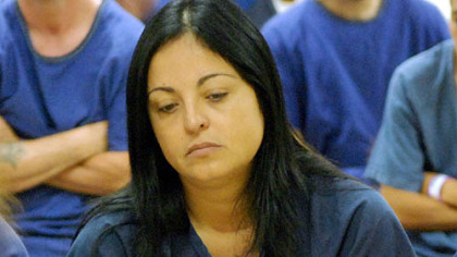 Amalia Tabata Pereira had her first court appearance on infant kidnapping charges by closed circuit TV in the Manatee County Jail.