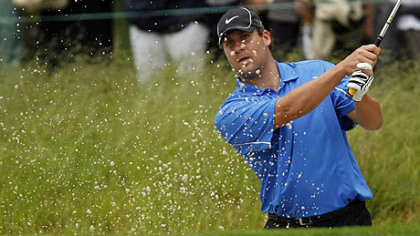 Steelers quarterback Ben Roethlisberger hits out of a bunker during the U.S. Open Challenge on Bethpage State Park's Black Course on Friday in Farmingdale, N.Y.