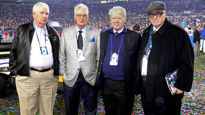 Pat, John, Tim and Art Jr. at Super Bowl XLIII in Tampa, Fla.