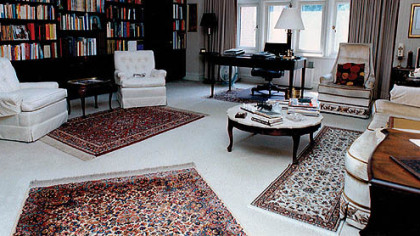 This study on the 2nd floor was part of the bishop's suite of rooms.