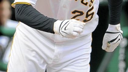 Adam LaRoche, hitting .304 on the season, recorded three doubles yesterday.