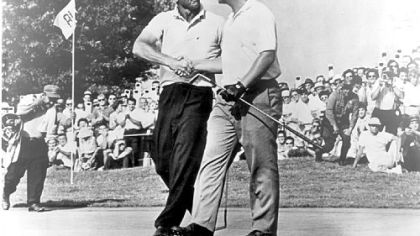 Jack Nicklaus with Arnold Palmer at Oakmont Country Club in 1962 after Nicklaus won his first U.S. Open. The Open will return to Oakmont for the ninth time in 2016.