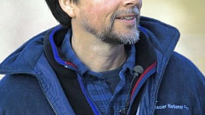 Filmmaker Ken Burns at Montana's Glacier National Park in July 2008.