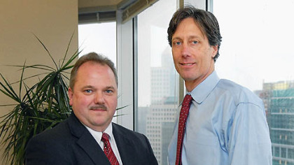 Bruce Stanley, of Reed Smith, and David Fawcett, of Buchanan Ingersoll & Rooney, have worked on the case against Massey Energy for 10 years.