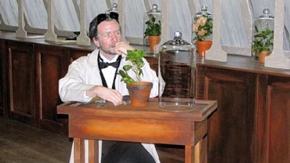 Liam Moran plays the title role in the Pittsburgh Opera production of Donizetti's "Don Pasquale," being staged at Pittsburgh CAPA High School auditorium.