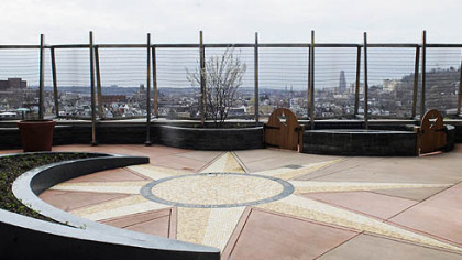The Howard Hanna Healing Garden, which provides views of Downtown and surrounding neighborhoods, offers families and patients plenty of spots for private moments or story time.