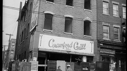 The Crawford Grill, Hill District being razed.