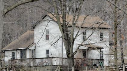 The farmhouse where Kenzie Marie Houk was killed on Friday in Lawrence County.