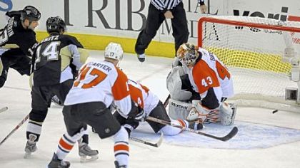 Bill Guerin's winning goal in overtime of Game 2 vs. the Flyers April 17 gave him his first chapter of Penguins postseason lore. The goal also was the 30th of his long playoff history.