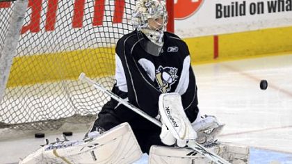 Marc-Andre Fleury will be back in goal tonight for Game 6 at Mellon Arena.