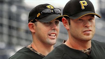 For at least another week, most of the Pirates talk will continue to center on Jack Wilson, left, and Freddy Sanchez.
