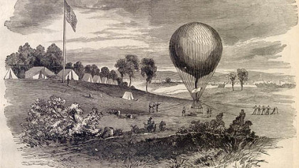 Up, up and away: Professor Wilson's excellent adventure.