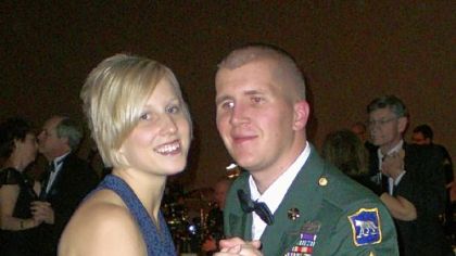 Sgt. Corey Briest with wife Jenny
