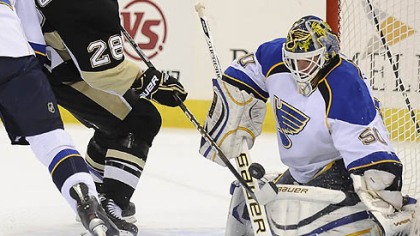 Penguins forward Eric Godard has recorded one assist in 24 games this season.
