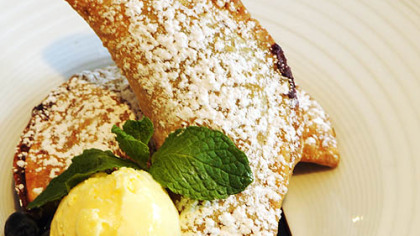 Blueberry empanada from Bigelow Grille.