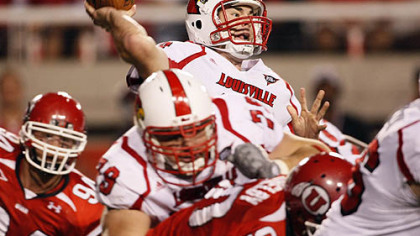 Louisville quarterback Justin Burke has thrown three touchdowns and four interceptions this season.