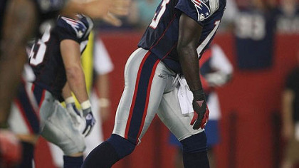 Wide receiver Joey Galloway appeared in three games this season with the Patriots.