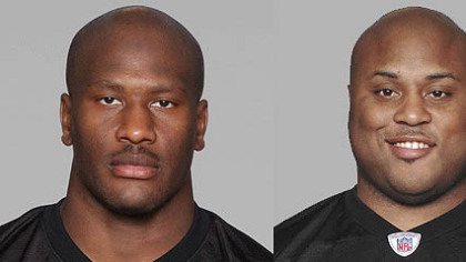 James Harrison and Casey Hampton